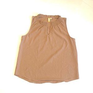 Misia Brand - Large Tan Sleeveless Blouse